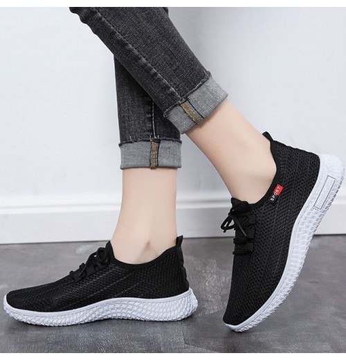 Women Sneakers Breathable Sport Running Shoes Fashion Lightweight Ladies Platform Casual Sneakers White Women Vulcanized Shoes