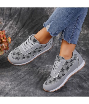 New Design Canvas Trending Versatile Women Casual Shoes Microfiber Leather Sneaker Shoes